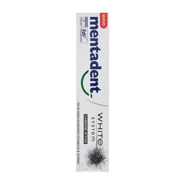 MENTADENT DENTIFR WHITE CARBONI 75ML
