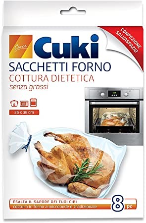 CUKI SACCHETTI COTTURA FORNO DIETETICA 8 PZ