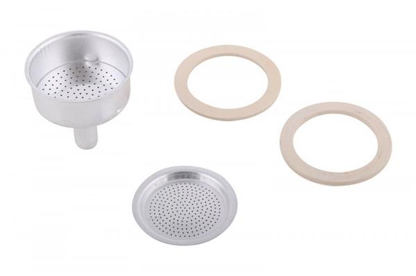 RIC.CAFFETTIERA 2TZ: 2 GUARNIZIONI + FILTRO + IMBU