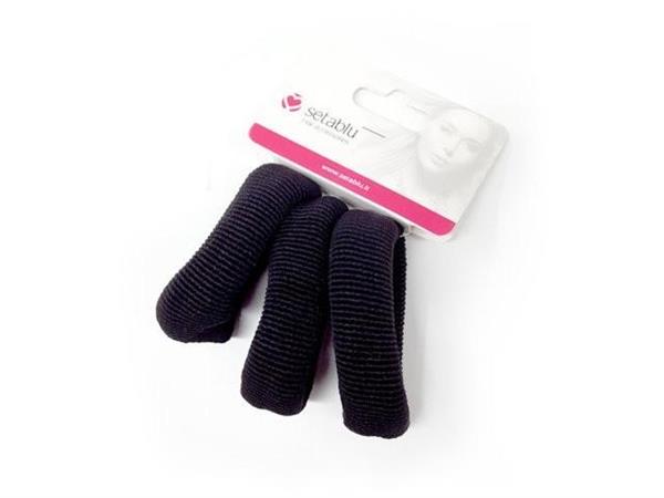 SETABLU ELASTICO CAPELLI NERO 3PZ MEDIO