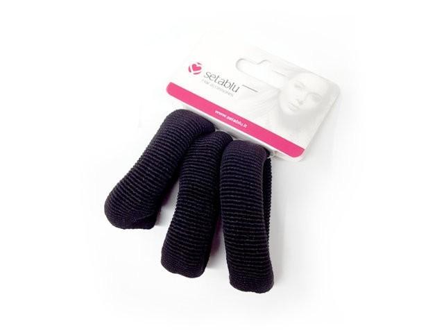SETABLU ELASTICO CAPELLI NERO 3PZ MEDIO