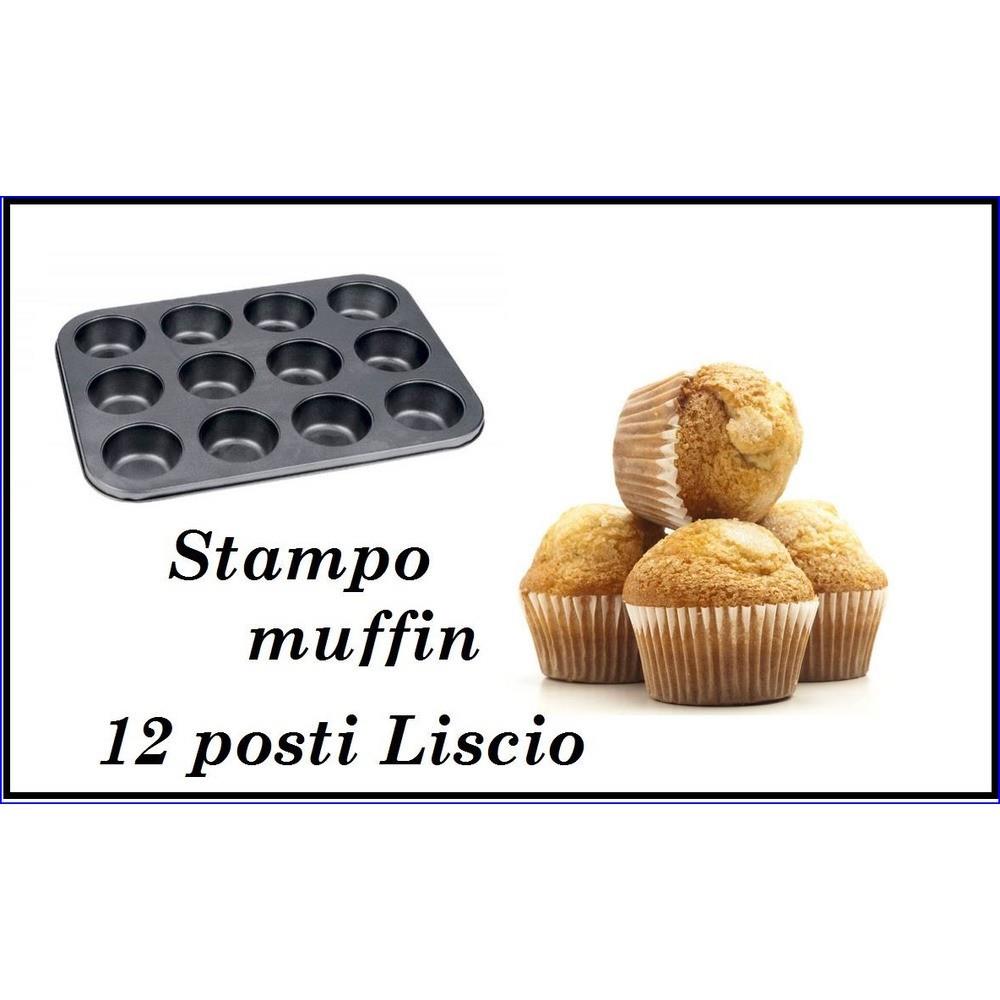 DROP STAMPO 12 MUFFIN  LISCIO