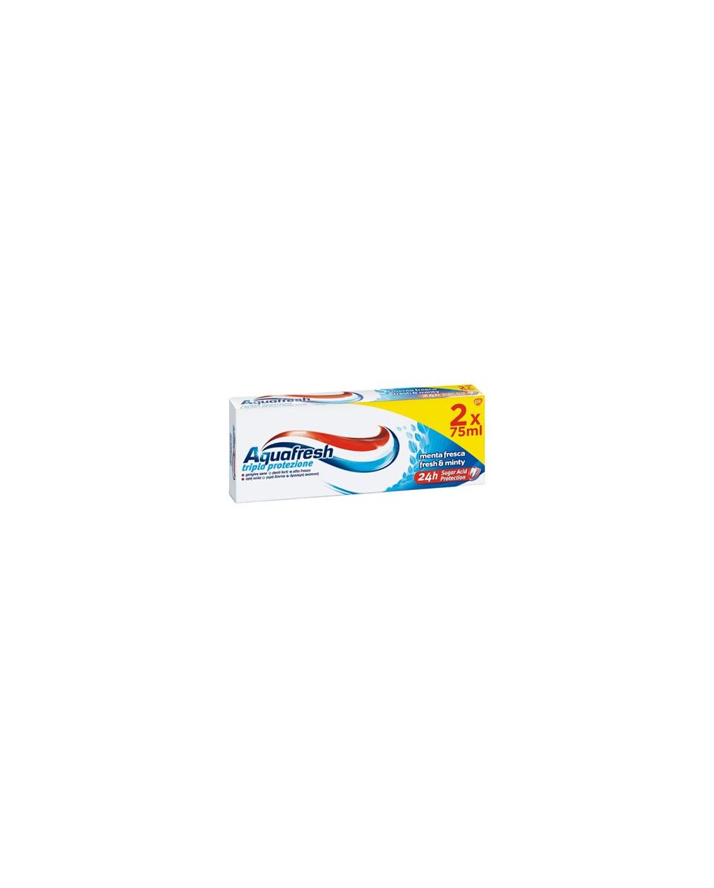 AQUAFRESH DENTIFR TRIPLA PROT 2X75ML