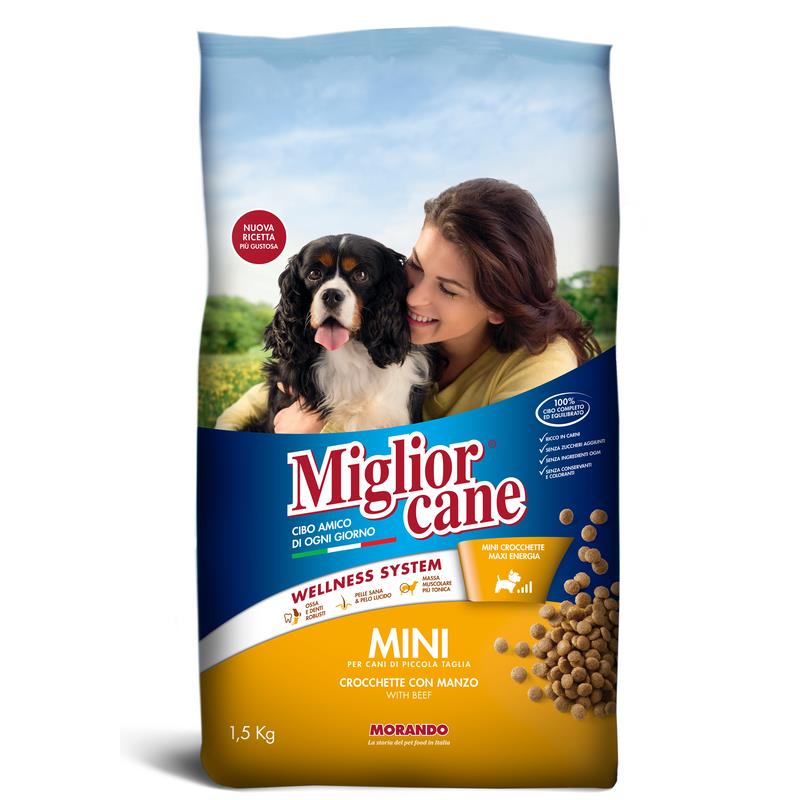 MIGLIOR CANE CROCCHETTE MANZO MINI 1,5 KG