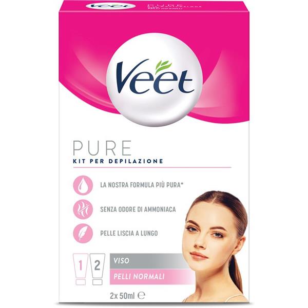 VEET CREMA DEPILAT VISO 2X50 ML