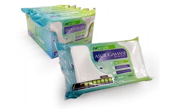 SETABLU ASCIUGAMANO MONOUSO 60X38 16 PEZZI