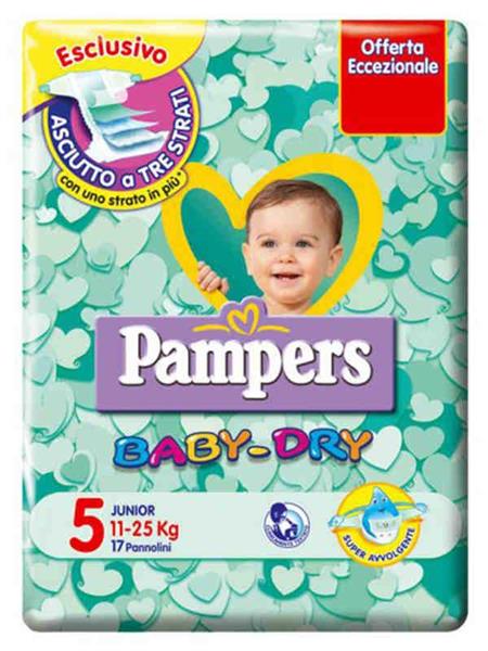 PAMPERS BABY DRY JUNIOR 11/25 KG (5)