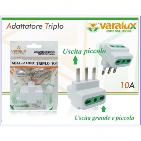 ADATTATORE TRIPLO 10A