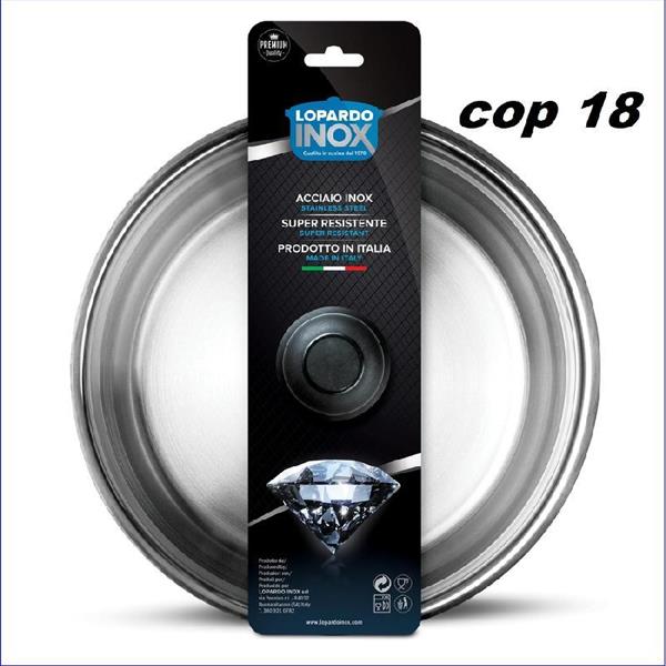 COPERCHIO INOX 18