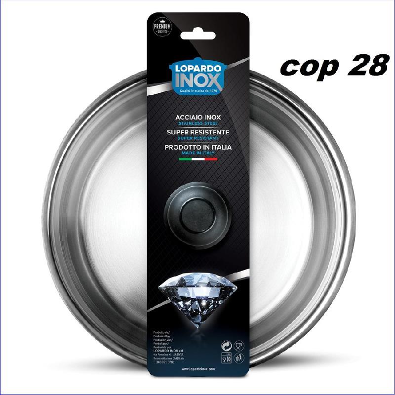 COPERCHIO INOX CM 28