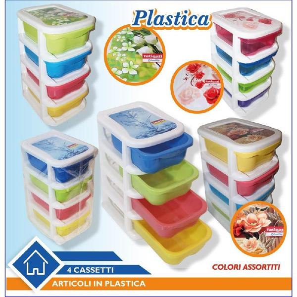 FATIGATI CASSETTIERA PLASTICA 4 CASSETTI