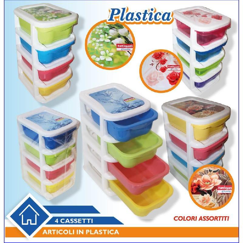 Cassettiera Plastica 4 Cassetti