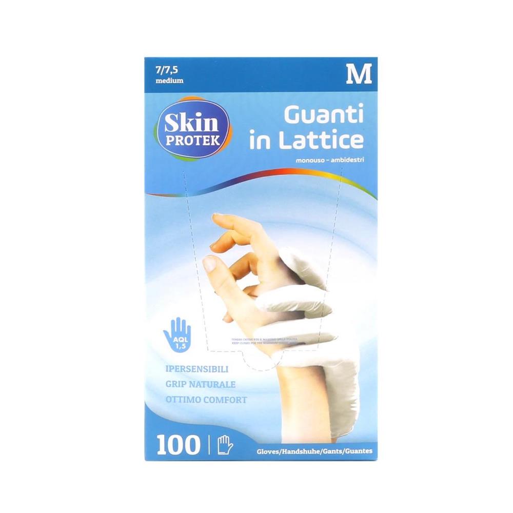 SKIN PROTEK GUANTI LATTICE MISURA L 100 PEZZI