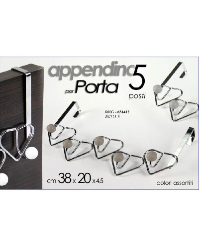 GICOS APPENDINO PER PORTA 6 GANCI CUORE 38X20X4,5