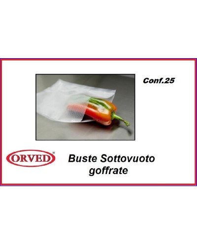 ORVED BUSTA SOTTOVUOTO 15 X 30 25 PEZZI GOFFRATA