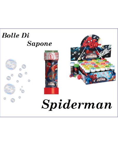 BOLLE DI SAPONE SPIDER MAN 