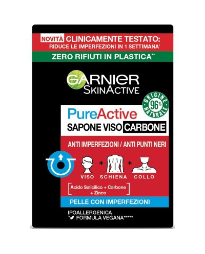 GARNIER SKIN ACTIVE SAPONE SOLIDO VISO CARBONE 100GR
