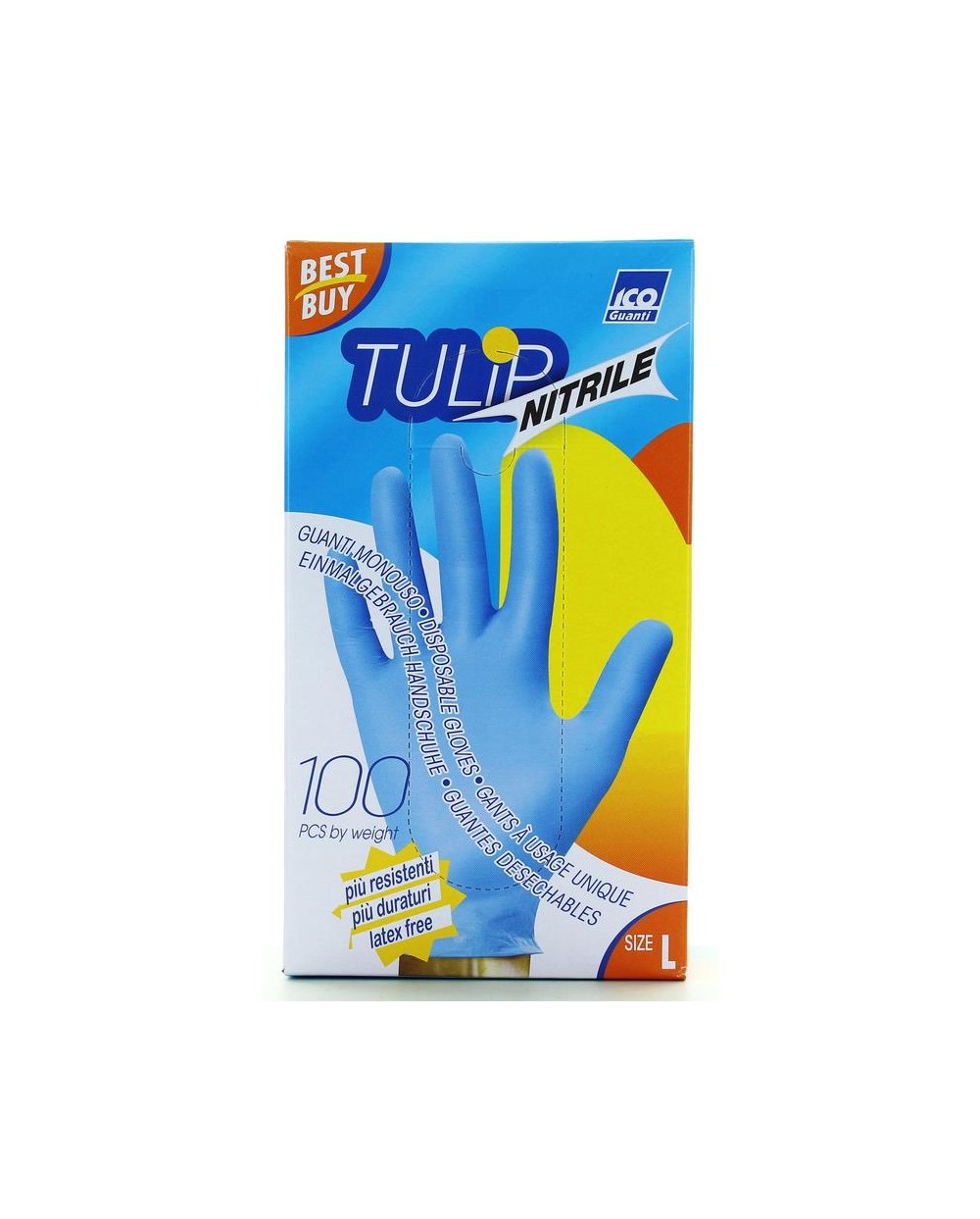 TULIP GUANTI NITRILE MIS L 100 PEZZI