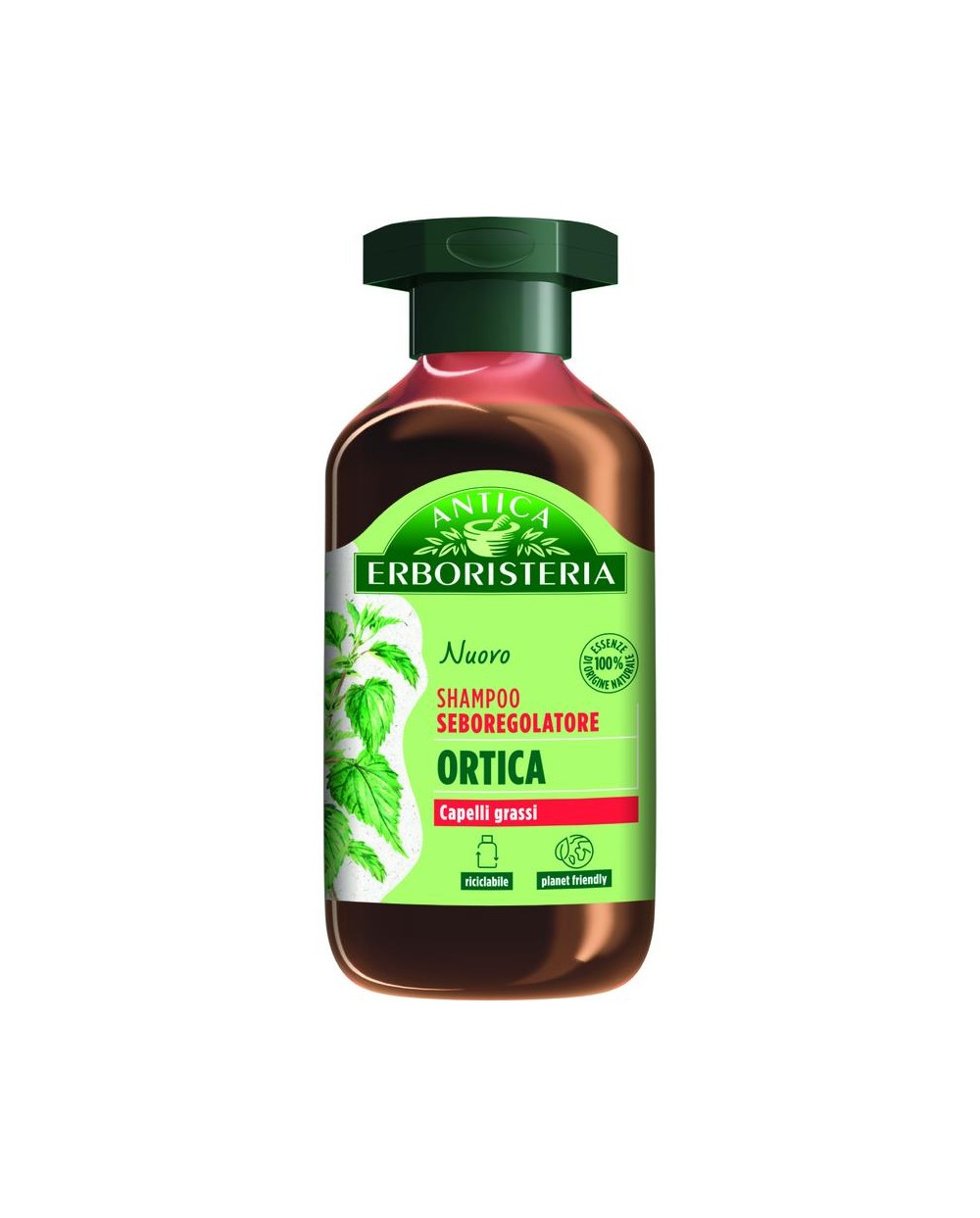 ANTICA ERBORIST SH ORTICA CAP GRASSI NEW 250 ML