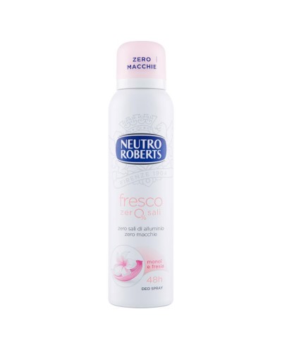 ROBERTS DEO SPRAY FRESCO ZERO SALI ROSA 150 ML