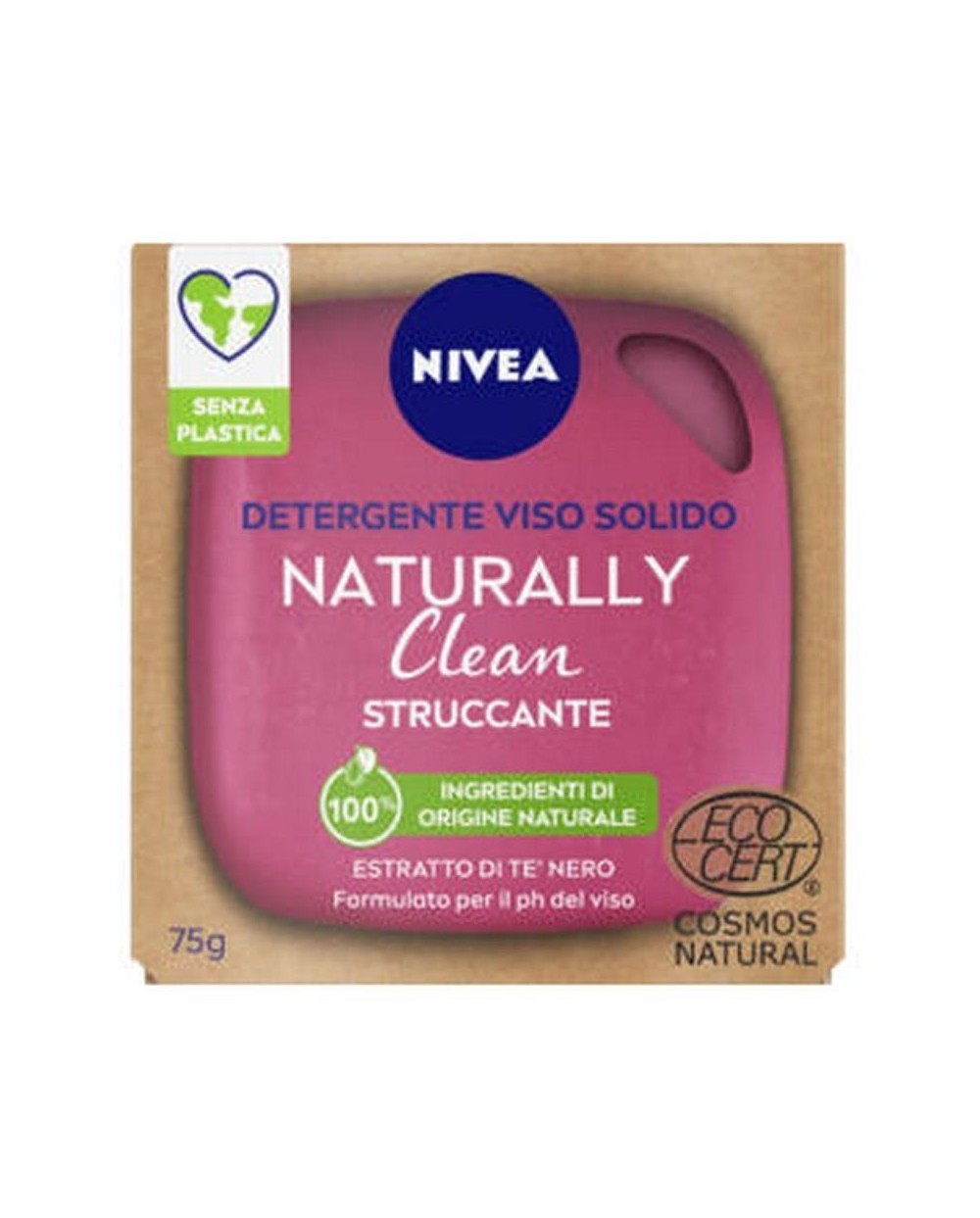 NIVEA SAPONETTA NATURALLY STRUCCANTE 75 GR