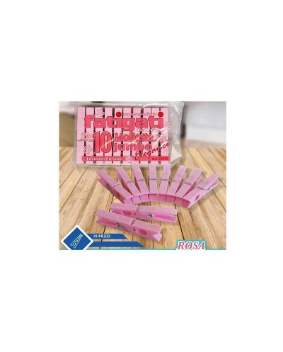 FATIGATI MOLLETTE JUMBO ROSA 10 PZ