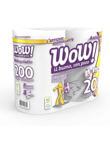 WOW ASCIUGATUTTO 2 ROTOLI