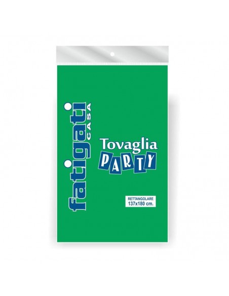 TOVAGLIA PARTY VERDE 137X180CM.