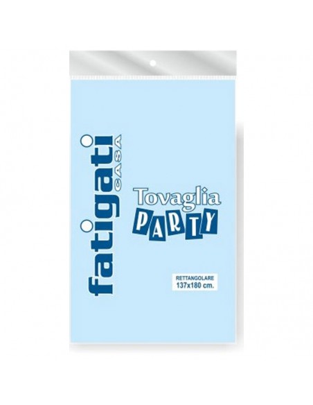 TOVAGLIA PARTY CELESTE 137X180CM.