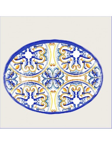 VIETRI VASSOIO OVALE IN MELAMINA ARCA 40X30