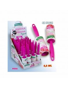 FATIGATI SPAZZOLA ADESIVA LEVA PELUCCHI ROSA 48 FOGLI 6,5 MT