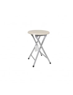 SGABELLO METALLO PIEGHEVOLE CON BASE LEGNO