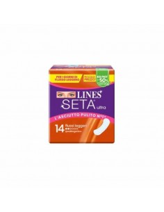 Lines Seta Ultra Flussi Leggeri 14 Pz. Assorbenti