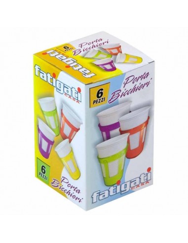 Portabicchiere 6 Pezzi Scatolato