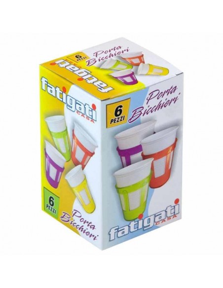 Portabicchiere 6 Pezzi Scatolato
