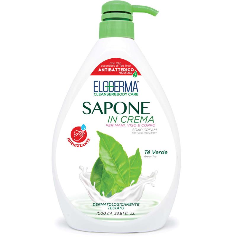 ELODERMA SAP  LIQ C/DOS TE VERDE 1 LT