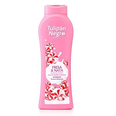 TULIPAN NEGRO BAGNOSCHIUMA FRESA Y NATA 650 ML