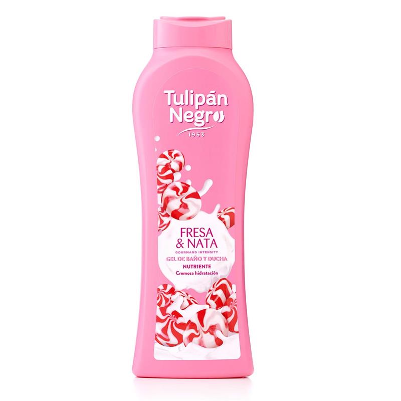 TULIPAN NEGRO BAGNOSCHIUMA FRESA Y NATA 650 ML