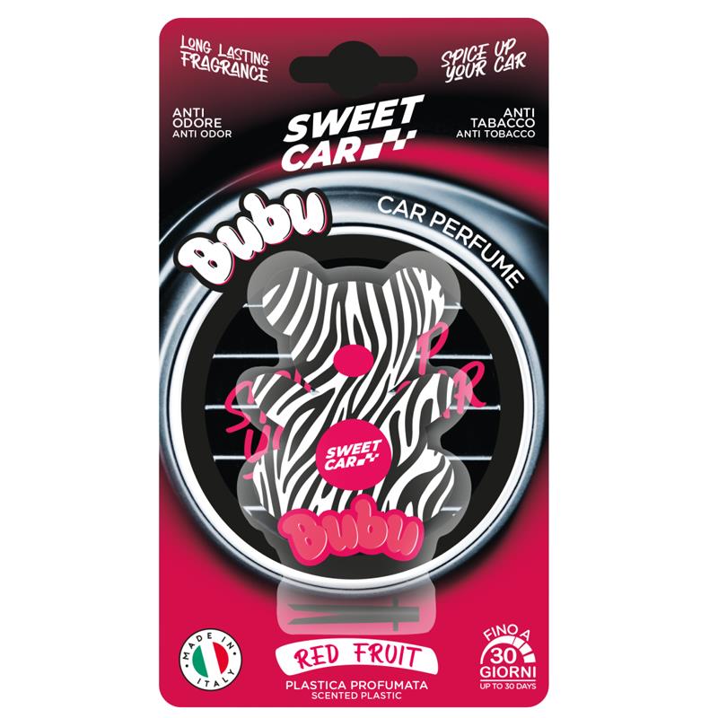 SWEET CAR - BUBU PLASTICA PROFUMATA AUTO RED FRUIT