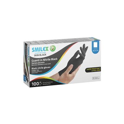 SMILEX GUANTI NITRILE NERI L 100PZ