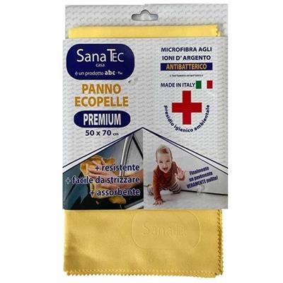 SANATEC PANNO ECOPELLE ANTIBATTERICO MICROFIBRA 50X70