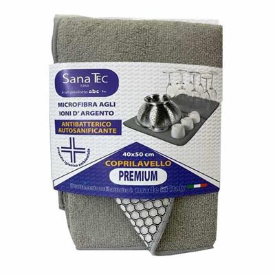 SANATEC COPRI LAVELLO MICROFIBRA GRIGIO 40X50